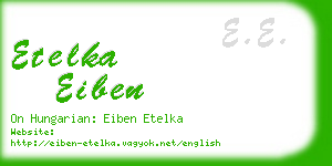 etelka eiben business card